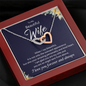 Still Love (B Wife) 21-11-22-a To My Wife (Interlocking Hearts) Necklace