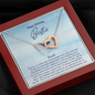 BFF (Blue) To My Beautiful Mom (Interlocking Hearts) Necklace
