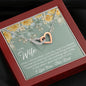 Still Love (Wife) 210930b To My Wife (Interlocking Hearts) Necklace