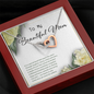 Special Bond - Frame - Beautiful Mom - I Love You To My Wife (Interlocking Hearts) Necklace