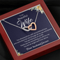 Still Love (B Wife) 21-11-25-a To My Wife (Interlocking Hearts) Necklace