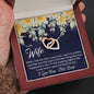 Still Love (Wife) (Navy) 210930b To My Wife (Interlocking Hearts) Necklace