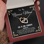 God Is My Strength - Bonus Mom To My Wife (Interlocking Hearts) Necklace