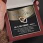 2022-03-14 - 2 - God is my strength - Golden Shadow To My Wife (Interlocking Hearts) Necklace