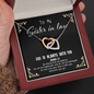 God Is always with you - Sister in law To My Wife (Interlocking Hearts) Necklace