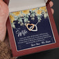 Still Love (Wife) (Navy) 210930a To My Wife (Interlocking Hearts) Necklace