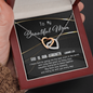 2022-03-14 - 3 - Beautiful Mom - Golden Line To My Wife (Interlocking Hearts) Necklace