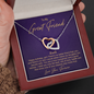 BFF (Great) To My Beautiful Mom (Interlocking Hearts) Necklace