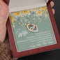 Still Love (Wife) 210930d To My Wife (Interlocking Hearts) Necklace