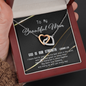 2022-03-14 - 2 - Beautiful Mom - Golden Line To My Wife (Interlocking Hearts) Necklace