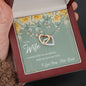Still Love (Wife) 210930c To My Wife (Interlocking Hearts) Necklace