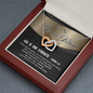 2022-03-14 - 2 - God is my strength - Golden Shadow To My Wife (Interlocking Hearts) Necklace