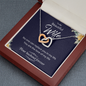 Still Love (B Wife) 21-11-26-a To My Wife (Interlocking Hearts) Necklace