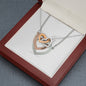 To My Beautiful Mom (Interlocking Hearts) Necklace