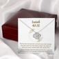 Isaiah 40:31 Necklace To My Friend | Sister | Granddaughter - Cubic Zirconia Crystal