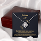 Joshua 1_9 (Yellow) To My Beautiful Mom (Knot Beauty) Necklace Template
