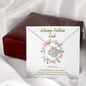 Always Follow God (Baptism) (W) To My Beautiful Mom (Knot Beauty) Necklace Template