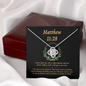 Matthew 11_28 (B) To My Beautiful Mom (Knot Beauty) Necklace Template