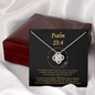 Psalm 23_4 To My Beautiful Mom (Knot Beauty) Necklace Template