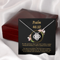 Psalm 46_10 To My Beautiful Mom (Knot Beauty) Necklace Template