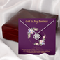 God is My Fortress To My Beautiful Mom (Knot Beauty) Necklace Template