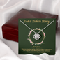 God is Rich in Mercy To My Beautiful Mom (Knot Beauty) Necklace Template