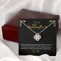 2022-04-06 Granddaughter 3D To My Beautiful Mom (Knot Beauty) Necklace Template