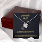 Proverbs 18_10 (Yellow) To My Beautiful Mom (Knot Beauty) Necklace Template
