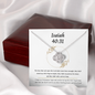 Isaiah 40:31 Cubic Zirconia Crystal Necklace To My Best Friends