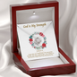 God is My Strength (Baptism W) To My Beautiful Mom (Knot Beauty) Necklace Template
