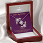 God is My Fortress To My Beautiful Mom (Knot Beauty) Necklace Template