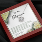Accepting (Stepmom) (White) To My Wife (Knot Beauty) Necklace