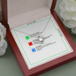 To My Beautiful Mom (Knot Beauty) Necklace Template