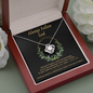 Always Follow God To My Beautiful Mom (Knot Beauty) Necklace Template