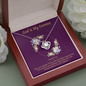 God is My Fortress To My Beautiful Mom (Knot Beauty) Necklace Template