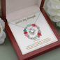 God is My Strength (Baptism W) To My Beautiful Mom (Knot Beauty) Necklace Template