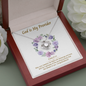 God is My Provider (Baptism W) To My Beautiful Mom (Knot Beauty) Necklace Template