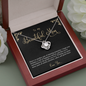 2022-04-04 Happy Birthday Beautiful Mom To My Beautiful Mom (Knot Beauty) Necklace Template