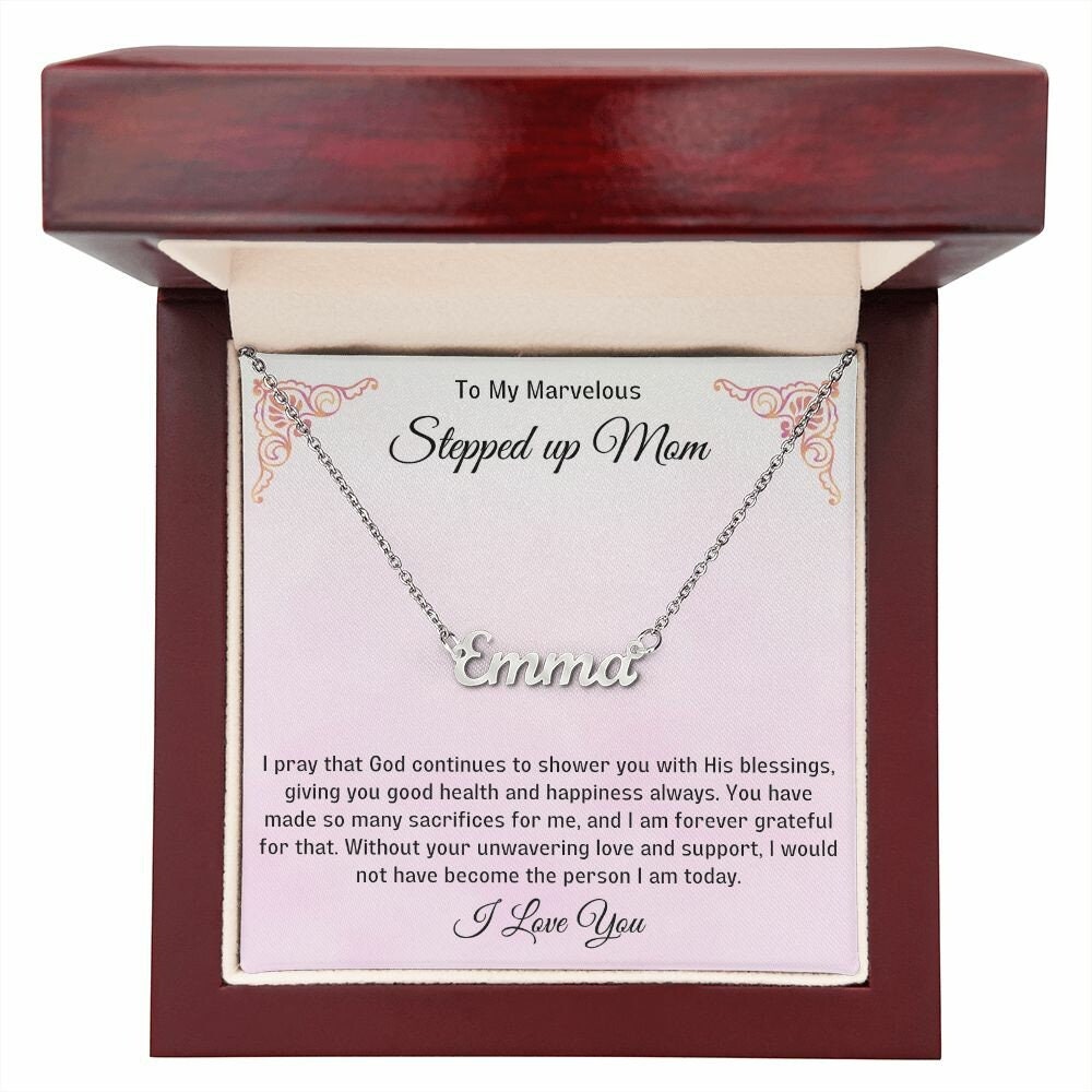 Stepped Up Mom Personalized Necklace 5