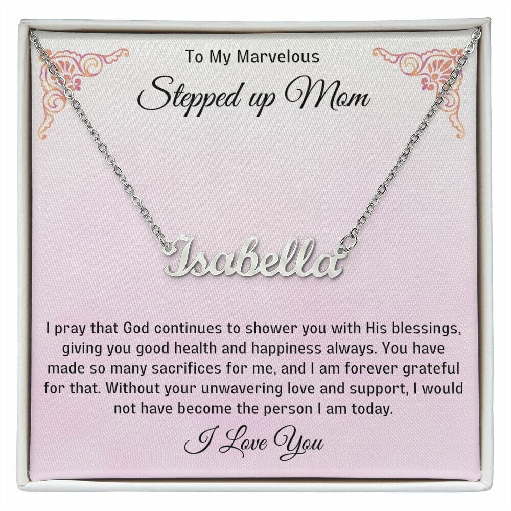 Stepped Up Mom Personalized Necklace 5