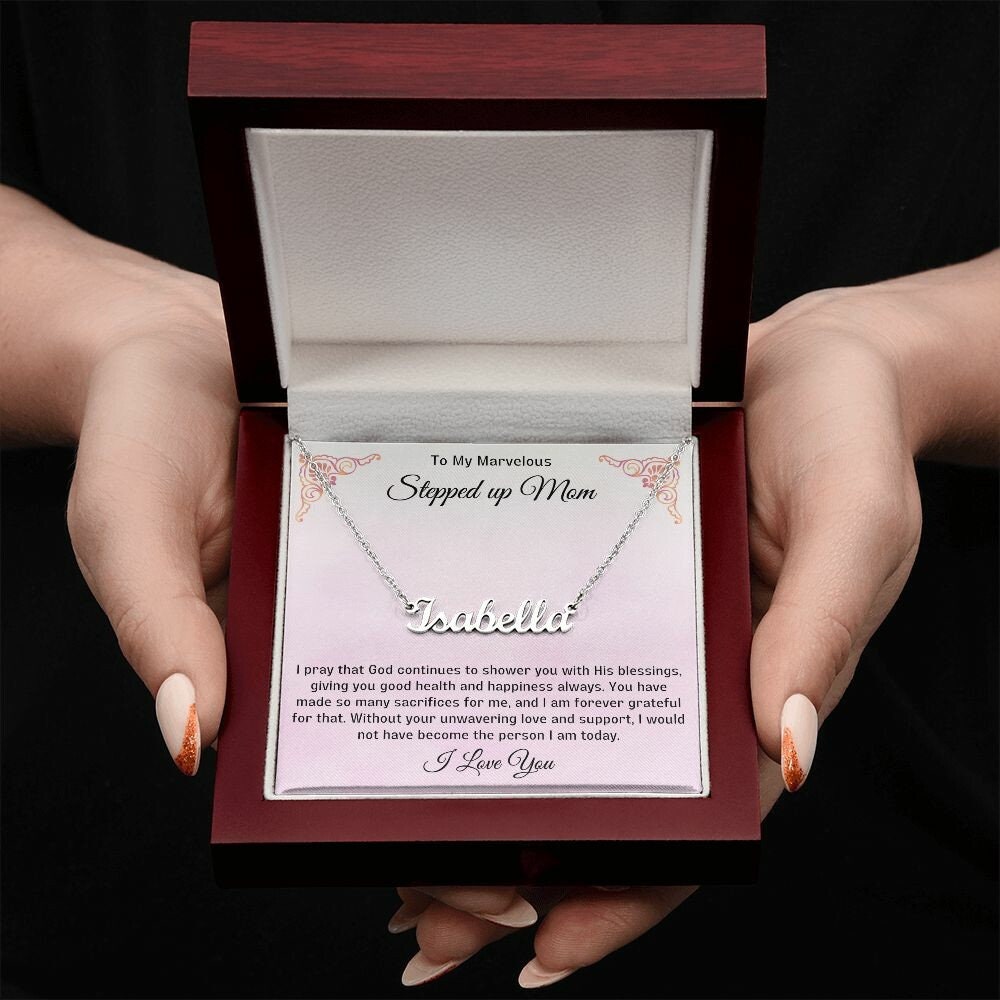 Stepped Up Mom Personalized Necklace 5