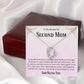Second Mom Necklace | From Step Daughter to Chosen Mom & Adopted Mom, Jewelry Present Meaningful to Stepmother Necklace and Unbiological Mom