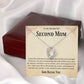 Second Mom Necklace | From Step Daughter to Chosen Mom & Adopted Mom, Jewelry Present Meaningful to Stepmother Necklace and Unbiological Mom