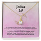 Joshua 1:9 Necklace For Her | Motivational Gift | Recovery Necklace | Friendship Gift | Strong Woman Gift | Be Strong Necklace | Warrior Gift