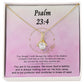 Psalm 23:4 Necklace For Her | Motivational Gift | Recovery Necklace | Friendship Gift | Strong Woman Gift | Christian Necklaces For Women