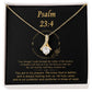 Psalm 23 Encouraging Her | Bible Verse Pendant | Christian Necklaces | Christian Jewelry For Women | Religious Gift For Her | Faith Necklace