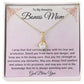 Bonus Mom Gift | Stepmom Necklace from Stepdaughter, Thank You Gifts to Get My Second Mom, Unbiological Mother, Chosen Mom & Stepped Up Mom
