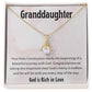1st Communion Gifts for Granddaughter, Christening, First Communion, Confirmation, Girl Necklace & Best Wishes in Gift Box from Grandmother