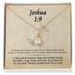 Joshua 1:9 Necklace For Her | Motivational Gift | Recovery Necklace | Friendship Gift | Strong Woman Gift | Be Strong Necklace | Warrior Gift