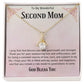 Second Mom Necklace | From Step Daughter to Chosen Mom & Adopted Mom, Jewelry Present Meaningful to Stepmother Necklace and Unbiological Mom